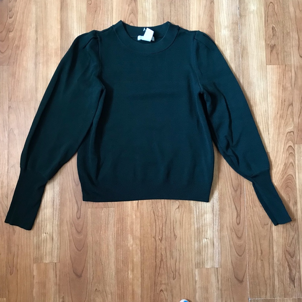 NWOT H&M green forest sweater Sz XS
